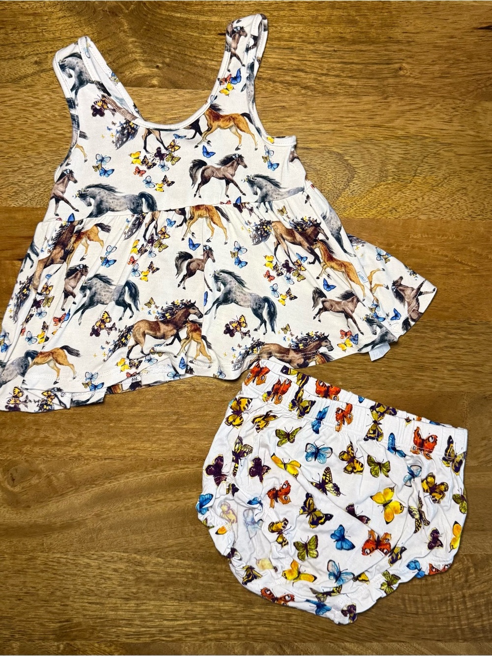 Posh Peanut Horse and Butterfly Set - Size 6-12 Months